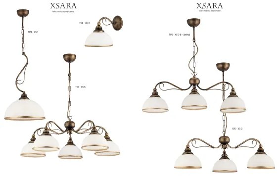 Jupiter 1178 - XSK - Fali lámpa XSARA 1xE27/60W/230V