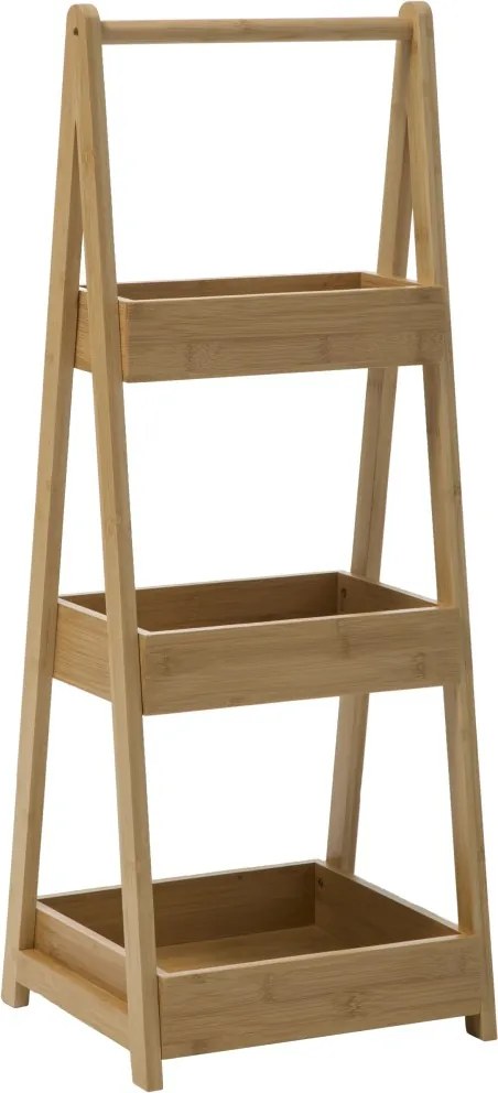 Bambusz Könyvespolc fürdőszobába Boho Skandináv