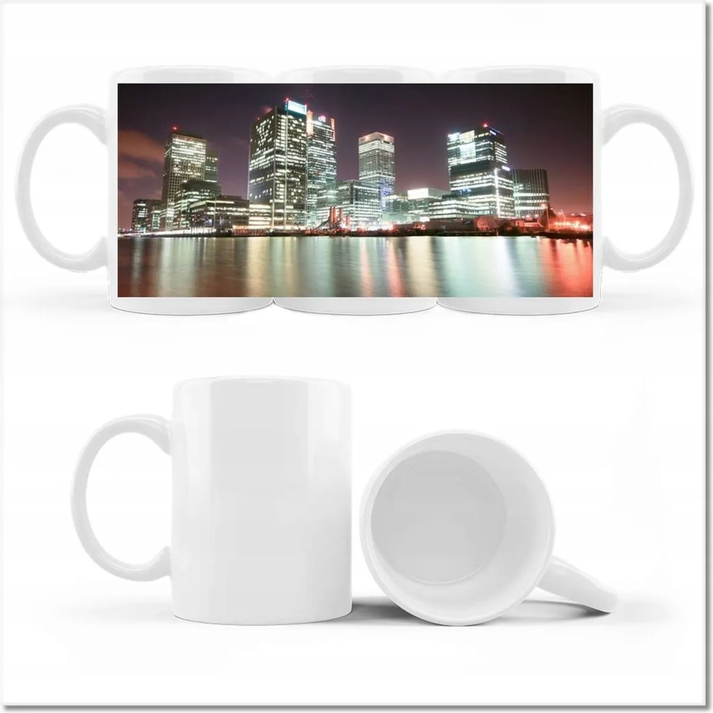 Nyomott mintás bögre Megvilágított London éjszaka