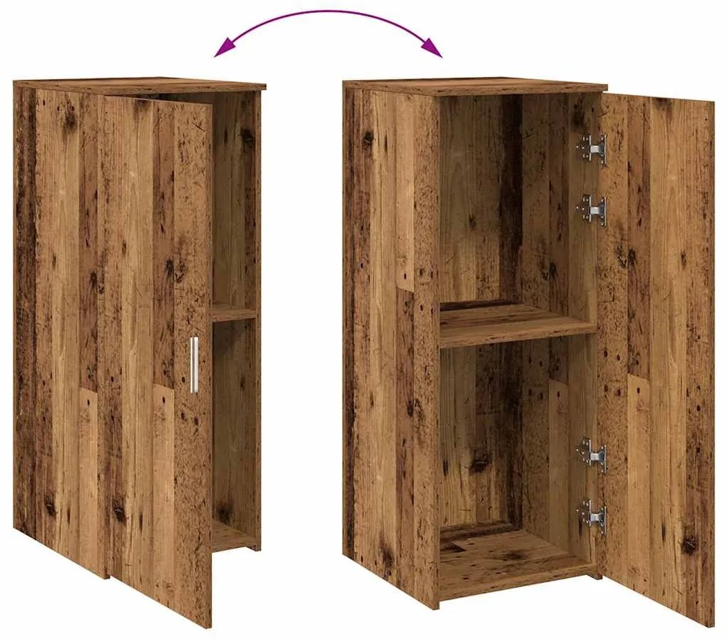 tároló szekrény antik fa 40x45x103,5 cm szerelt fa