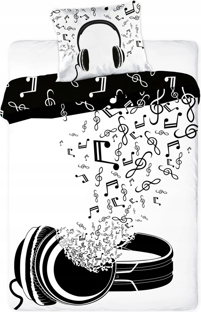 Ifjúsági Ágyneműhuzat 140x200 Fülhallgató Zene Múzsa