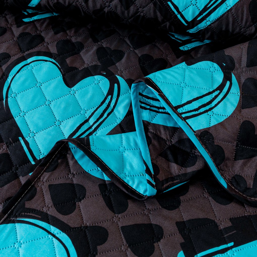 Ágytakaró KASUGA, türkiz Méret: 170 x 210 cm