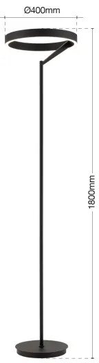 Orion - LED fényerőszabályozható állólámpa KOLK LED/40W/230V 2700/4000K fekete