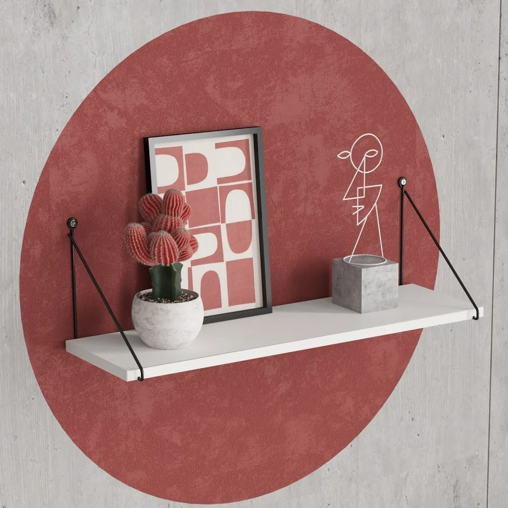 Armoni fali polc, fehér, 72 cm – TR775DCM1603