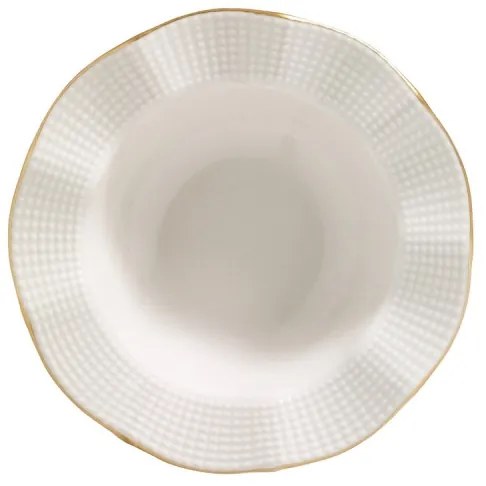 24 darabos étkészlet fehér/arany/porcelán