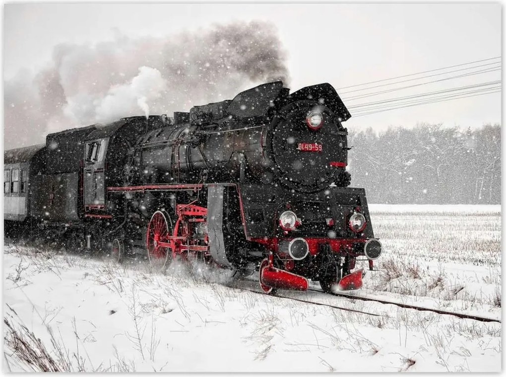 Poszterek 135x100 Mozdony Ol49-59 Hó