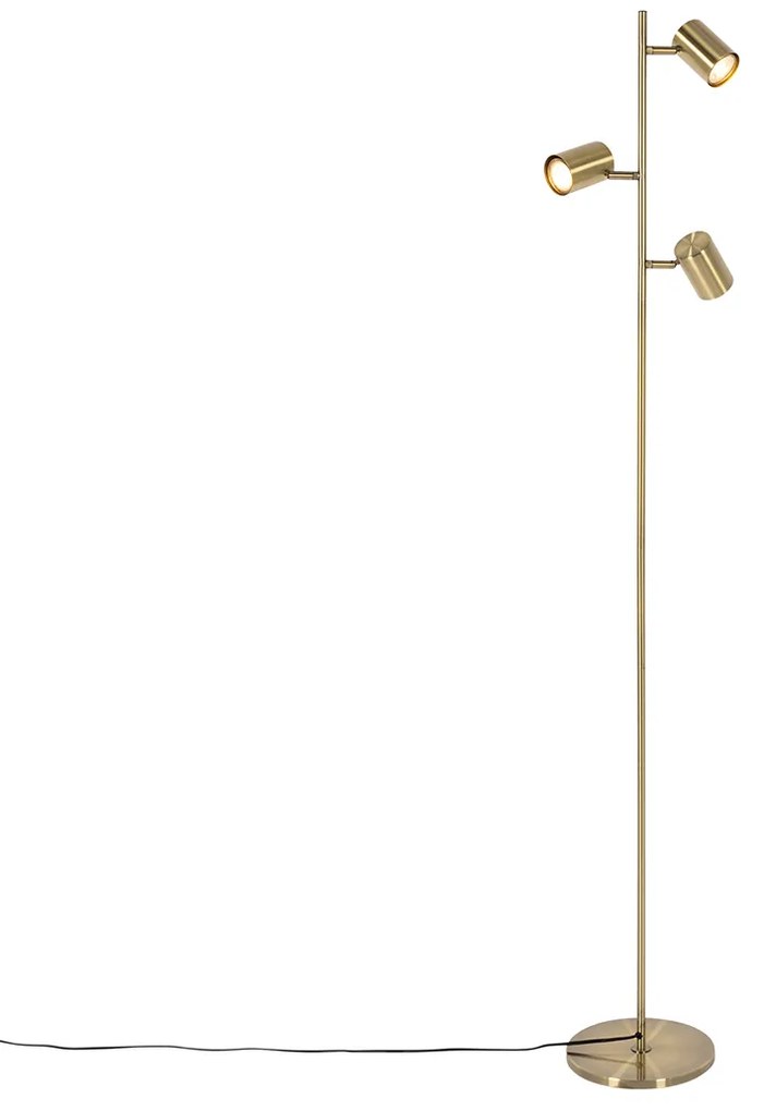Modern állólámpa bronz 3-lámpás - Jeana