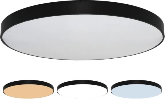 LED mennyezeti lámpatest LED/300W/230V 3000/4000/6500K Ø 120 cm fekete