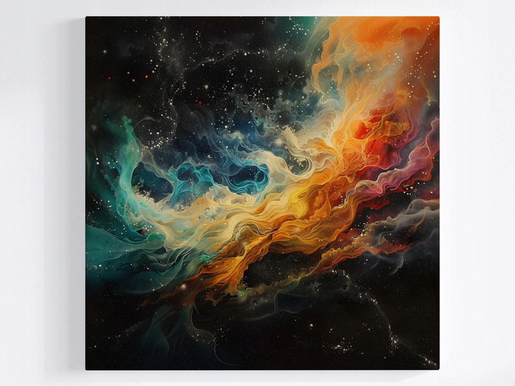 Canvas Vászonkép Absztrakt Kozmosz Galaxis Nebula Köd 40x40