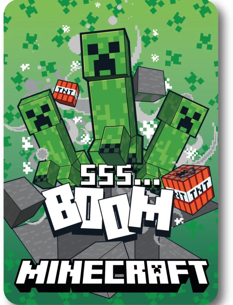 Minecraft SSS Boom polár takaró 100x140cm