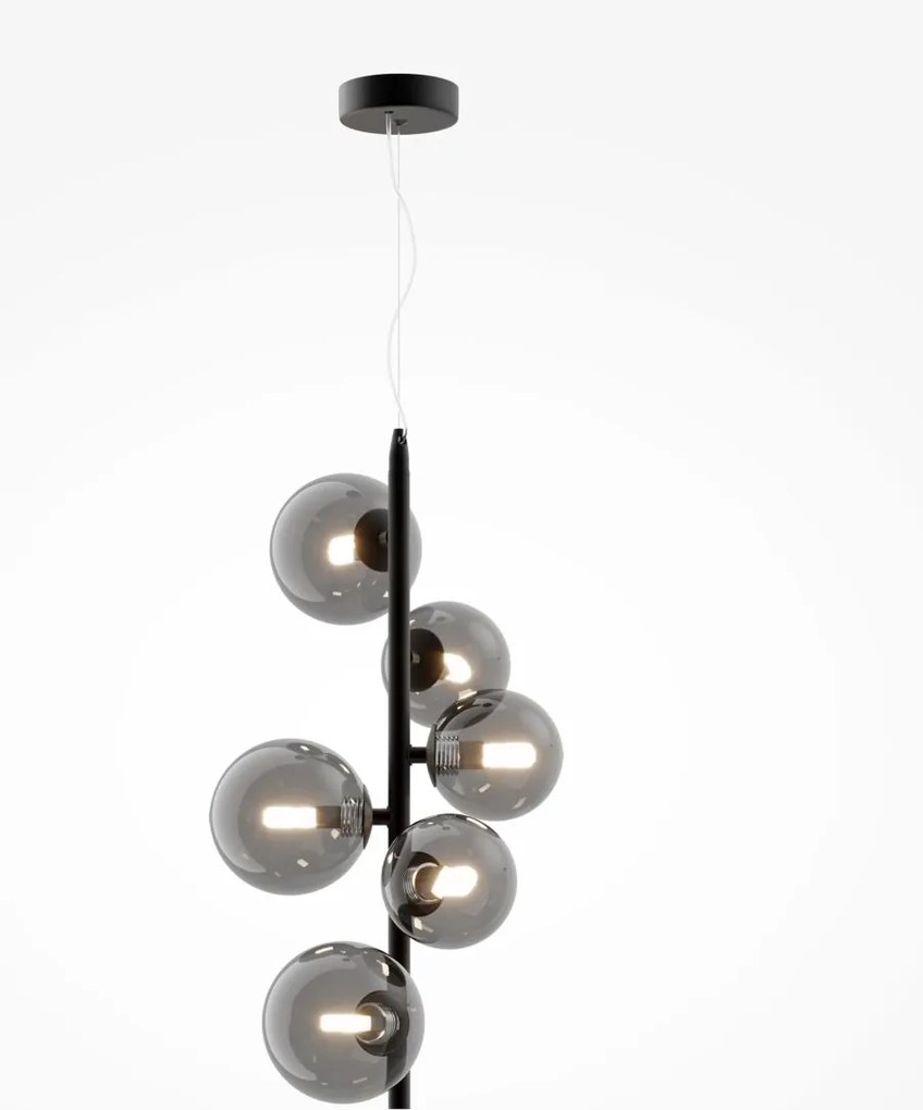 Maytoni modern függeszték dallas fekete füstös mymod545pl-06b