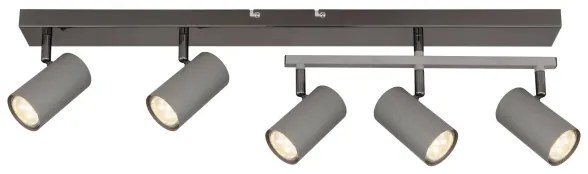 Globo 57911-5S - spotlámpa ROBBY 5xGU10/35W/230V szürke