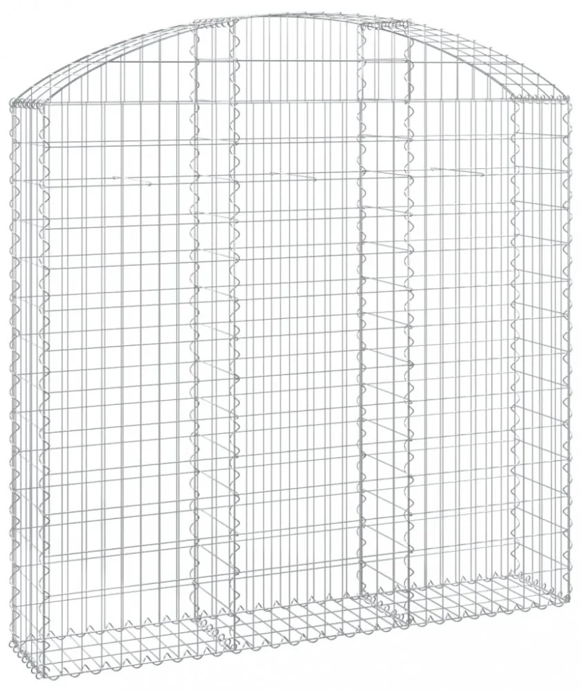 íves horganyzott vas gabion kosár 150x30x140/160 cm