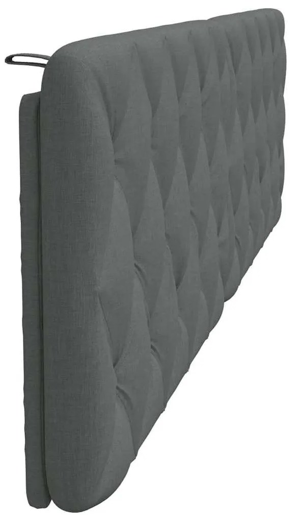 sötétszürke szövet fejtámla párna 200 cm