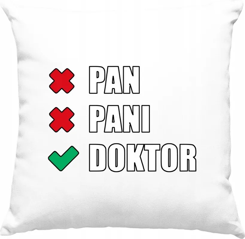 Doktor párna humorérzékkel, fehér