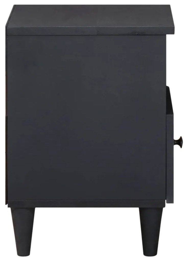 vidaXL Éjjeli asztal 2 pcs Barna 40 x 33 x 46 cm Tömör Mangófát