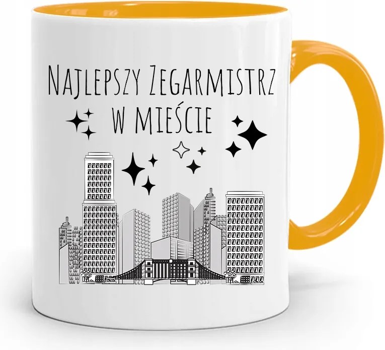 Sárga Bögre Óramesternek A Legjobb A Városban fényképes nyomattal