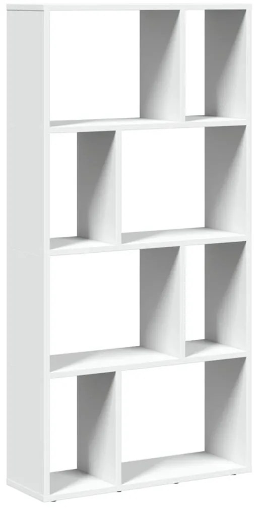 fehér szerelt fa könyvespolc 60 x 20 x 120 cm