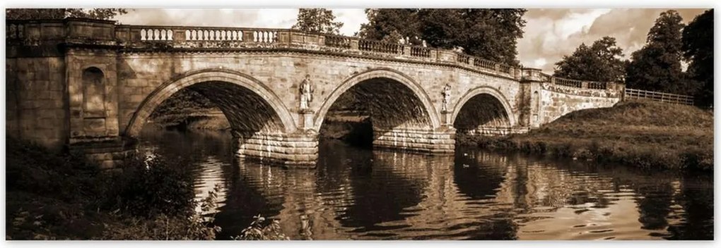 Poszterek 200x66 Híd a szépia folyón