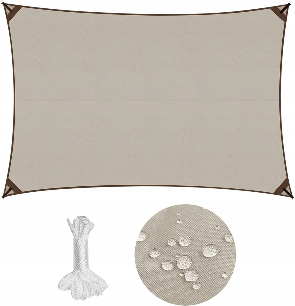 Kerti Napvitorla Napellenző Napellenző 300 x 400 CM 3X4