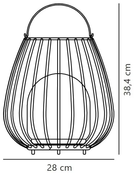 Nordlux - JIM TO-GO LED 3W/3,7V IP54 kültéri állítható fényerőjű lámpa