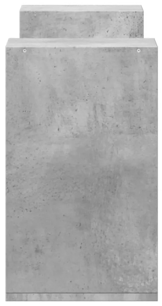 2 db betonszürke szerelt fa TV-szekrény 75 x 30 x 50 cm