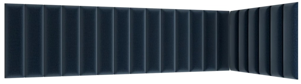 Kárpitozott panel 20 db. Quadra 210x90x60 cm (kék). 1052010