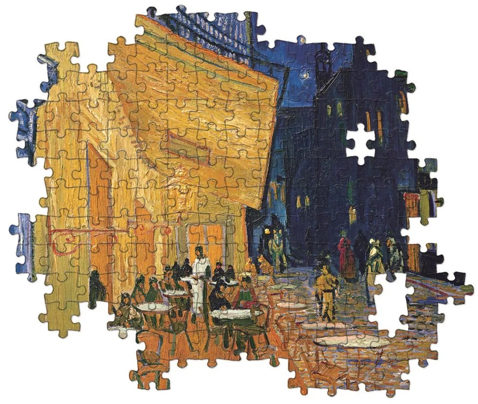 Művészet A Kávézó terasza este Van Gogh 1000 db-os puzzle Clementoni