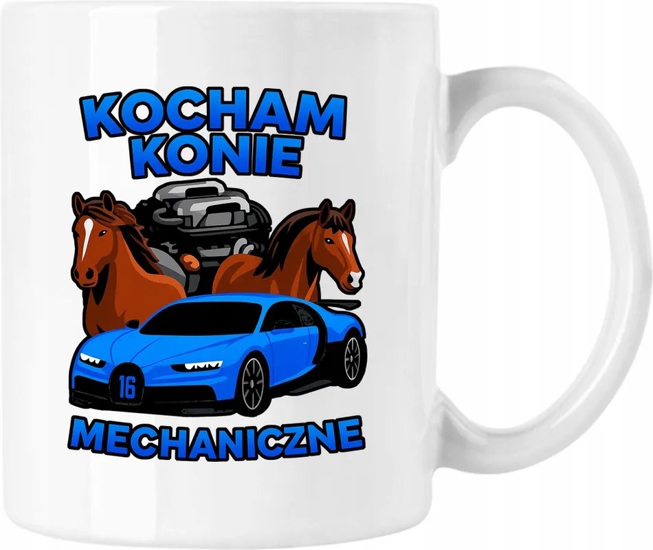 Bögre Szeretem a lovakat Mechanikus Auto Fehér 330ml