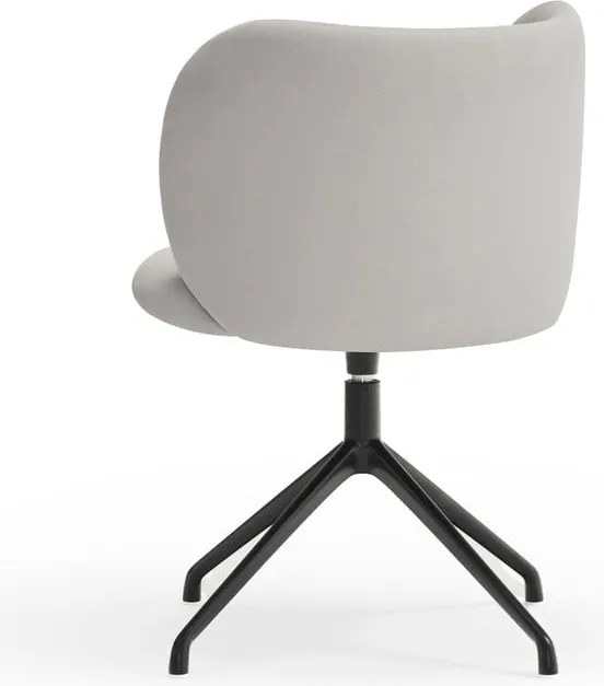 Világosszürke kárpitozott étkezőfotel Mogi – Teulat