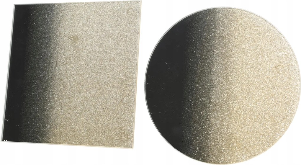 Tükörtányér kerek/négyzet alakú 20x30cm arany