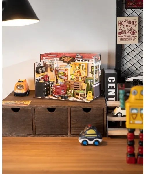 RoboTime - Miniatűr ház Garázs 2xAAA