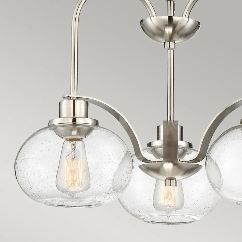 ELSTEAD QZ-TRILOGY3-BN QUOIZEL Glamour Csillár Polírozott nikkel E27 IP20