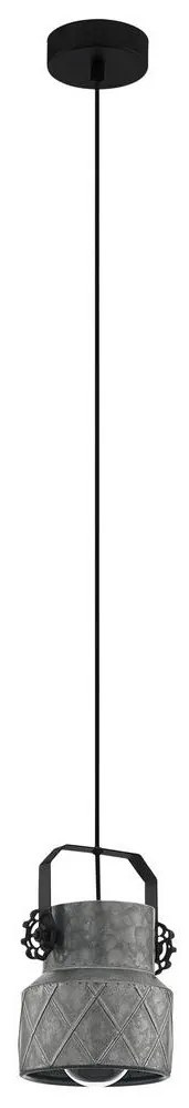 Eglo 39854 - Csillár zsinóron HILCOTT 1xE27/40W/230V