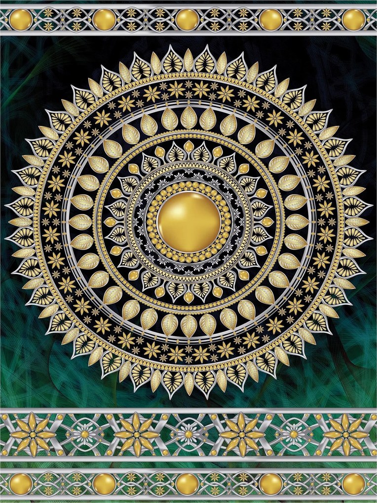 Fotótapéta Arany mandala luxus vinil elegancia dísz 184x254 +ragasztó