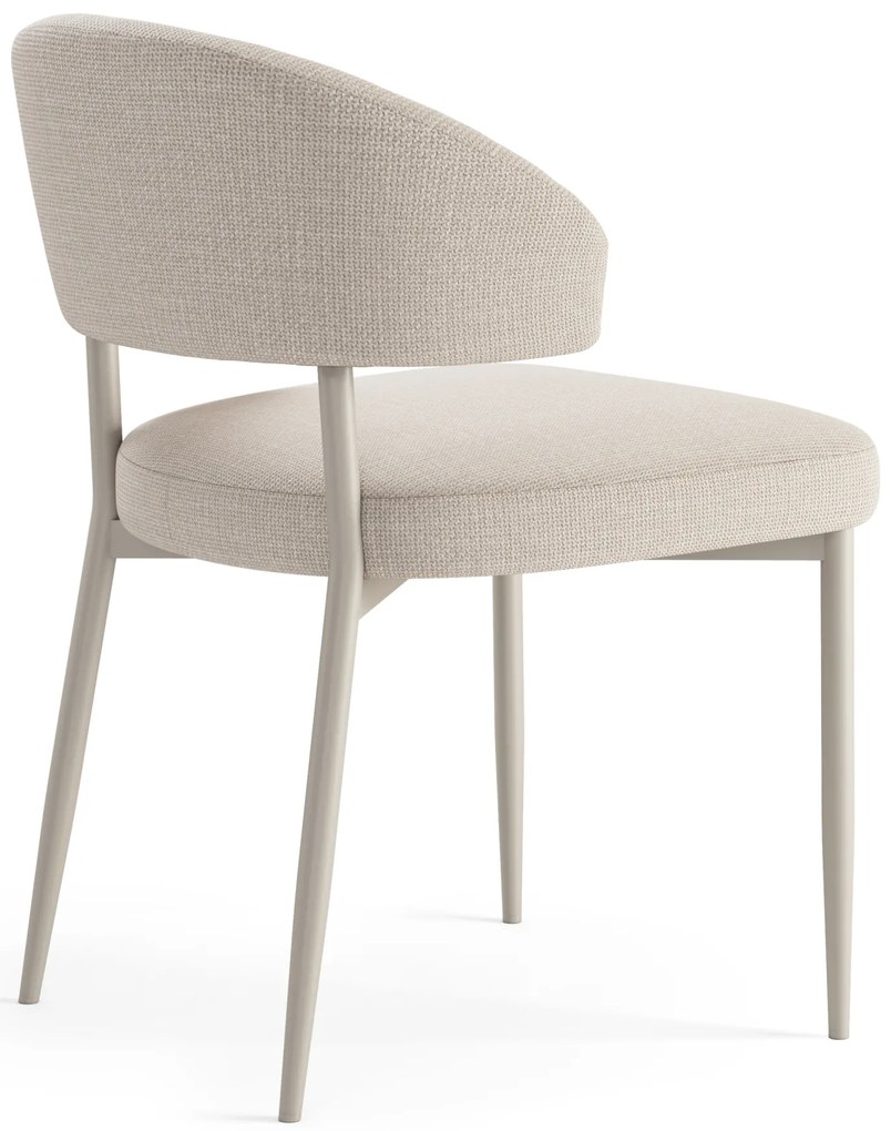 MAZZONI EXPORT IRIS Bézs (Basel 24 szövet)/szürke-bézs váz (cashmere) - MODERN KÁRPITOZOTT SZÉK BOHO STÍLUSÚ NAPPALIBA/ÉTKEZŐBE