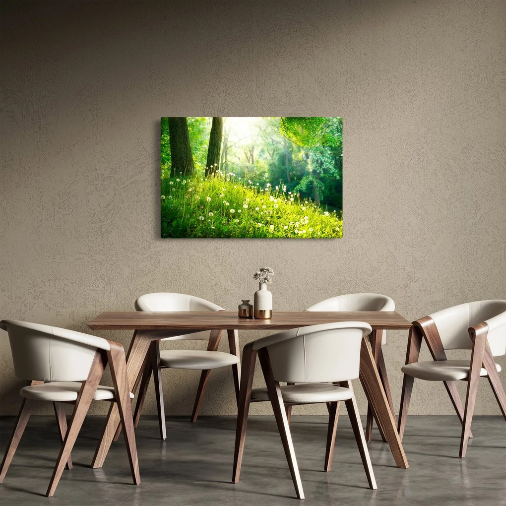 Kép - Varázslatos rét tele pitypanggal (90x60 cm)
