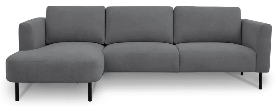 Sötétszürke sarokkanapé (bal oldali) Hero – Scandic