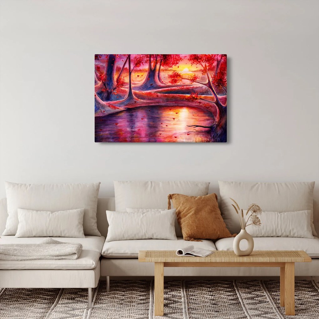 Egy varázslatos erdő képe (90x60 cm)