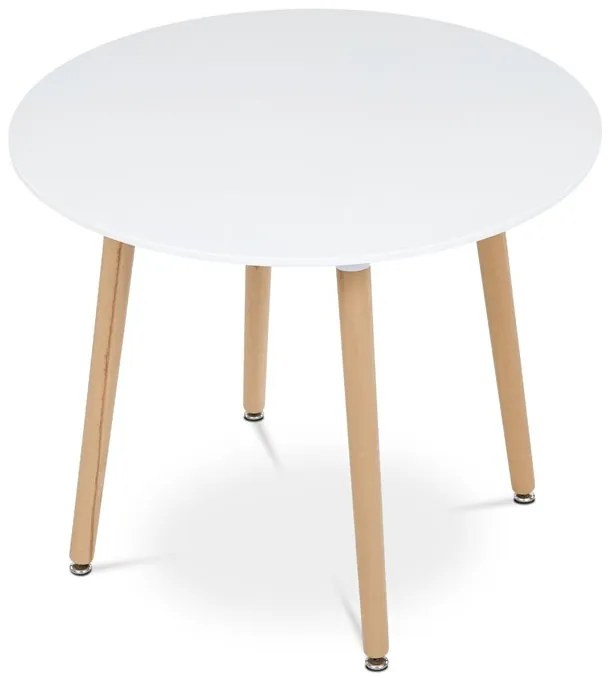 Étkezőasztal 90×90 cm, MDF, Fehér. WT