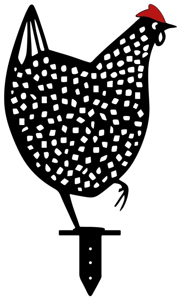 Kerti fém kiegészítők díszkészlete Chick (fekete). 1083190