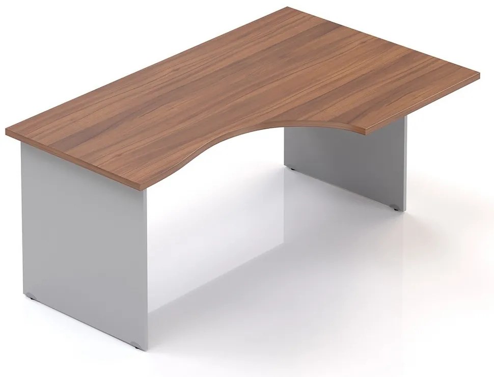 Visio LUX ergonomikus asztal 160 x 100 cm, jobb, dió