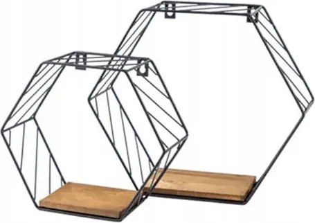 Ipari Loft polc Velano 29 x 22 cm fenyőfa 2 darab