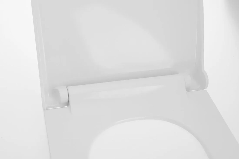 Sapho, AVVA Slim WC-ülőke lassú zárással, fehér / króm, 100787