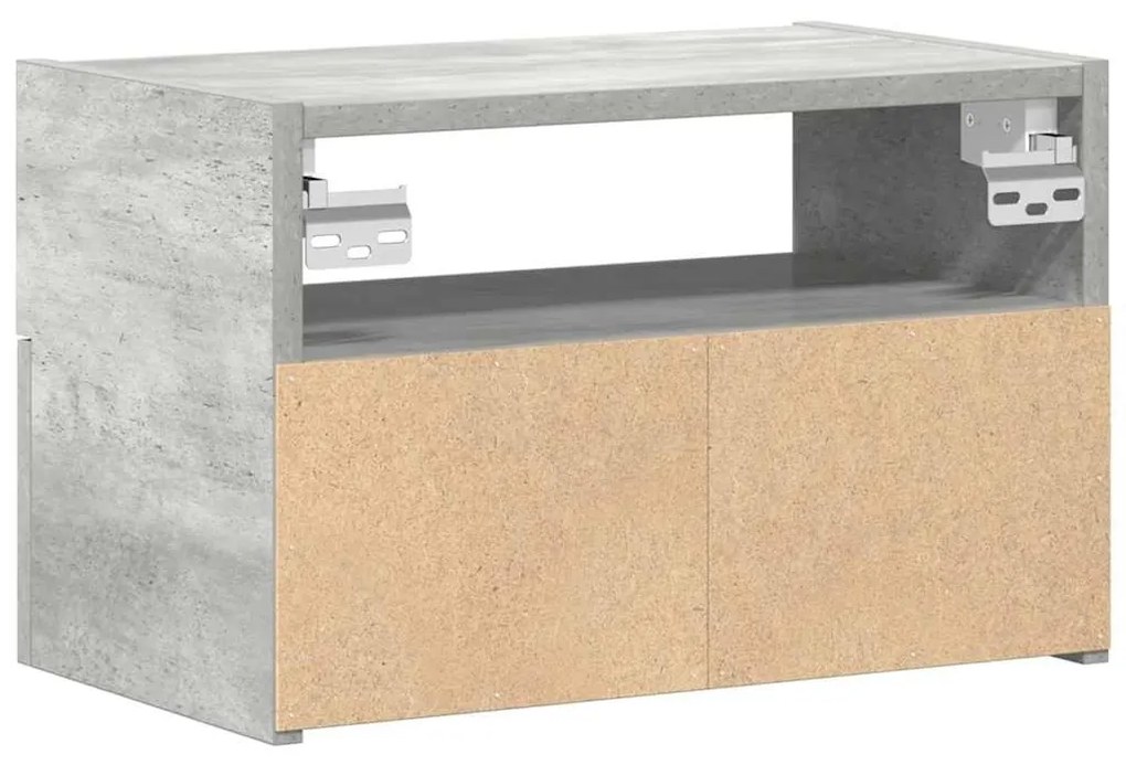 2 db betonszürke falra szerelhető éjjeliszekrény 45x26x28,5 cm