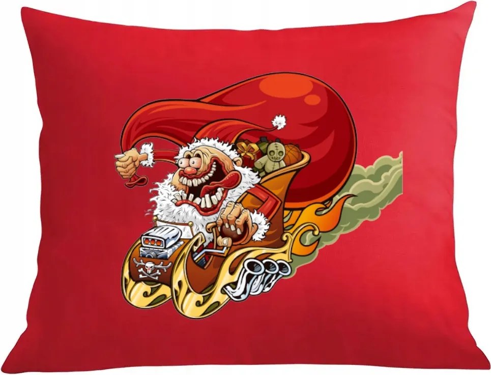 Párna párnahuzat Őrült Mikulás Karácsonyi ajándék