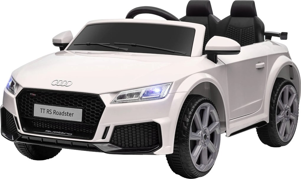 HOMCOM Elektromos Autó Gyerekeknek 12V 2.4G Távirányítóval, Zenével, Dúdolóval, LED Fényekkel, USB/MP3 Csatlakozással, Hátrameneti Funkcióval, 3-5 Éve