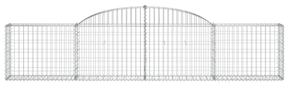 13 db íves horganyzott vas gabion kosár 300x30x60/80 cm