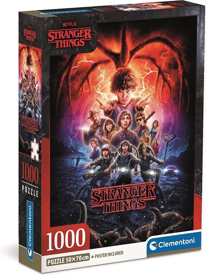 Stranger Things Shadows 1000 db-os Compact puzzle Clementoni