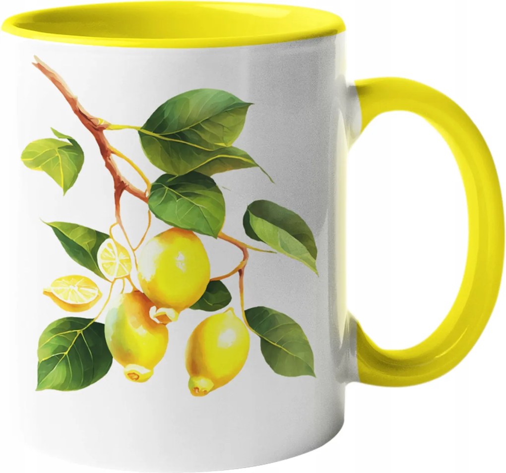 Csodálatos Bögre Zamatos Szicíliai Citrom Kerámia 330ml.